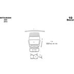 Meriç® Mitsubishi ASX Ön Torpido Kaplama 10 Parça 2012-2016
