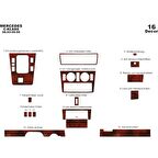 Meriç® Mercedes C Serisi Ön Torpido Kaplama 16 Parça 1993-1995