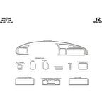 Meriç® Mazda Pick-Up Ön Torpido Kaplama 12 Parça 1999-2006