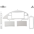 Meriç® Man S 2000 Ön Torpido Kaplama 6 Parça 1997-2000