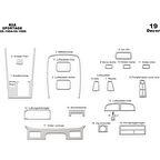 Meriç® Kia Sportage Ön Torpido Kaplama 19 Parça 1994-1999
