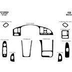 Meriç® Hyundai Elantra Ön Torpido Kaplama 10 Parça 2004-2007