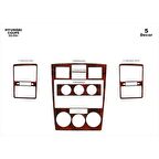 Meriç® Hyundai Coupe Ön Torpido Kaplama 5 Parça 2005-2008