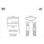 Meriç® Honda Jazz Ön Torpido Kaplama 14 Parça 2004-2007