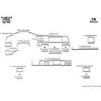 Meriç® Gaz Gazelle Sobol Ön Torpido Kaplama 16 Parça 2005-›