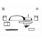 Meriç® Fiat Scudo/Expert/Jumpy Ön Torpido Kaplama 9 Prç 1996-2006