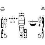 Meriç® Chrysler Compass Ön Torpido Kaplama 25 Parça 2010-2012