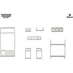 Meriç® Chrysler Cherokee Ön Torpido Kaplama 9 Parça 1997-2004