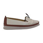 Mergenshoes Esa 029 Bej Rahat Taban Kadın Günlük Ayakkabı