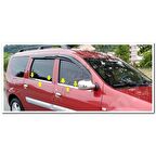 Dacia Logan Mcv Krom Cam Çıtası 2006-2013 4 Parça Paslanmaz Çelik