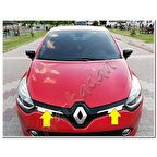 Renault Clio 4 Krom Ön Panjur 2012-2017 2 Parça Paslanmaz Çelik
