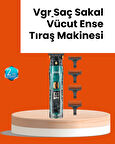 VGR V-695 Şarjlı Saç Sakal Tıraş Makinesi 2600mAh Batarya ve Kılavuz Taraklı