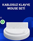 Ofis ve Ev Kullanımı İçin Kablosuz Klavye Fare Seti - Ergonomik ve Pratik