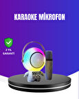RGB Işıklı Astronot Bluetooth Hoparlör Karaoke Mikrofonlu