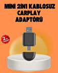 Kablosuz CarPlay ve Android Auto Dönüştürücü – USB-A & Type-C Girişli Akıl