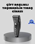 Erkek Tıraş Makinesi Kablosuz Kuru Tıraş Folyo Başlık Yıkanabilir Gövde