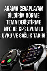 Akıllı Saat Bildirim Görme Amoled Ekran GPS Uyumlu Sesli Görüşme