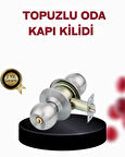 Paslanmaz Çelik Dayanıklı Topuzlu Kapı Kilidi