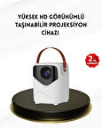 Mini Akıllı Projektör – 1080P Full HD 64GB Depolama 2GB RAM Uzaktan Kumanda Des