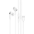 HOCO M101 Pro Crystal Type-C Kulakiçi Mikrofonlu Kablolu Kulaklık-(5775)