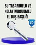 Masaj ve Yağmur Modlu Su Tasarruflu Duş Başlığı