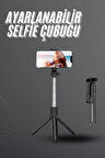 Selfie Çubuğu Tripod Bluetooth Kumandalı Selfie Çubuğu Telefon Tutucu