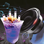 EZERE Hoparlör Buz kovası 5l Bluetooth Hoparlör Ile Renkli Buz kovası Led-(5775)