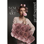 HSNET 5 Cm Bigudi Saç Bigudisi Profesyonel 12 ADET