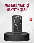 MagSafe Araç Telefon Tutucu 15W Hızlı Şarj Type-C Girişli