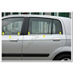 WOC Chrome Hyundai Getz Krom Cam Çıtası 2002-2011 6 Parça Paslanmaz Çelik