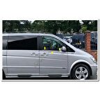 WOC Chrome Mercedes Viano Krom Cam Çıtası 2004-2014 2 Parça Paslanmaz Çelik