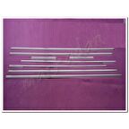 WOC Chrome Mercedes Vito W447 Extra Uzun Şasi Krom Cam Çıtası 2014 Sonrası 8 Parça Paslanmaz Çelik