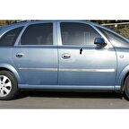 WOC Chrome Opel Meriva Krom Cam Çıtası 2002-2010 8 Parça Paslanmaz Çelik