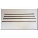 WOC Chrome VW Polo HB Krom Cam Çıtası 1994-2001 4 Parça Paslanmaz Çelik