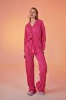 Markano Comfy Oversize Gömlek Pembe