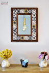 Patchwork Temalı - Desenli Mermer Dekoratif Ayna - 34x44 cm - 002.1