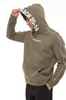 Miron Haki Kapüşon Baskılı Üç İplik Oversize Sweatshirt- 2440