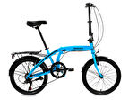 Bisan Twin-S 20 Jant V Fren Katlanır Bisiklet (Açık Mavi Siyah)