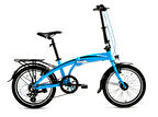 Bisan FX 3500 Altus Katlanır Bisiklet 20 Jant (Mavi Siyah)