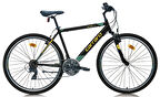 Carraro Active 290 28 Jant V Fren Şehir Bisikleti 49cm (Mat Siyah Sarı Yeşil)