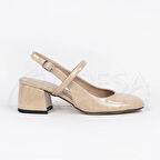 Mergenshoes Mf301 Ten Üstten Bantlı Kadın Topuklu Ayakkabı