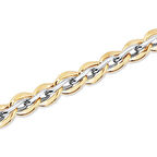 14 Ayar Sarı-Beyaz Altın Hallow Bileklik