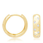 14 Ayar Sarı Altın Halka Küpe