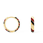 14 Ayar Sarı Altın Halka Küpe