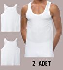 2 ADET ERKEK % 100 PAMUK ASKILI KLASİK ATLET