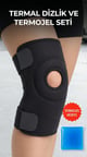 Dizlik Çapraz Bağ Menisküs Destekli Termojelli Sporcu Diz Korsesi