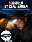 Sensörlü Kamp Lambası Ayarlanabilir Kafa Lambası Kafa Bantlı Yeni Nesil -MİRAYLİFE