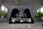 M&C Concept Birdy Model-1 3'lü Metal Mumluk - Siyah