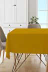 Hardal Düz Tek Renk Leke Tutmaz Premium Masa Örtüsü MSO025