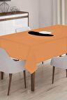 Turuncu Yapraklı Dokuma Leke Tutmaz Masa Örtüsü MSO041